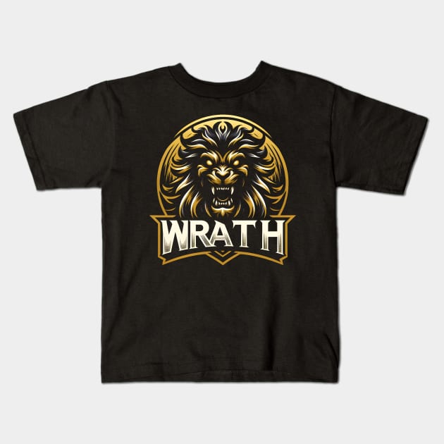 THE SIN OF WRATH Kids T-Shirt by Papernime